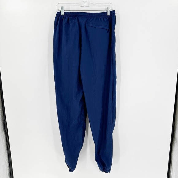 Nike Blue Elastic Waist Zip Ankle Windbreaker Activewear Joggers Size Medium - Picture 2 of 12